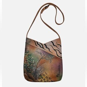 Anuschka Multicolor Hand-Painted Women's Leather Bag